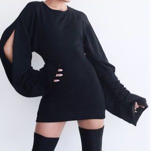"Lady Love" black mini dress